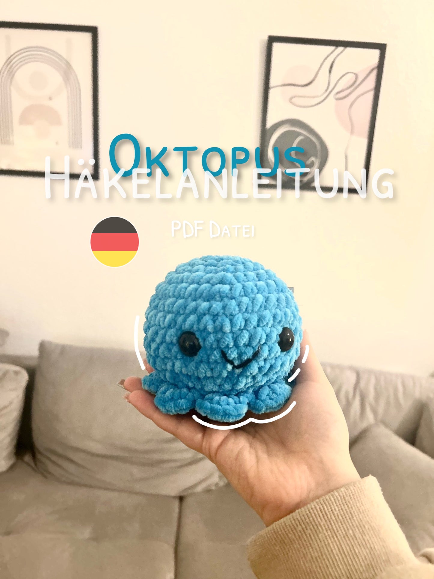 Oktopus Häkelanleitung | deutsch