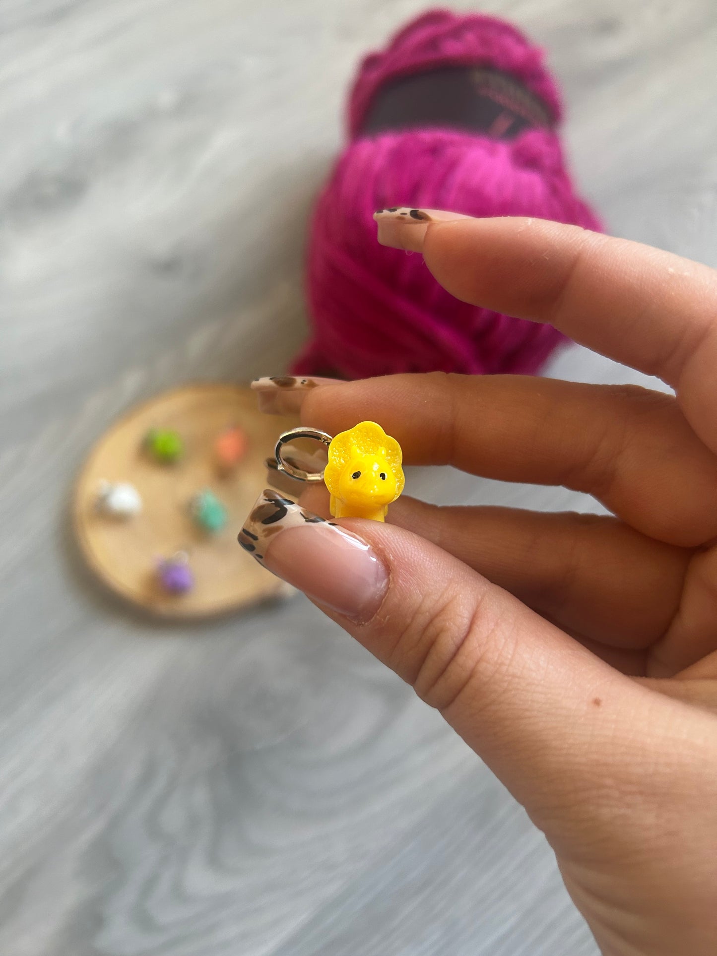Dinosaurier Maschenmarkierer | häkeln | stricken | zufällige Farbe!