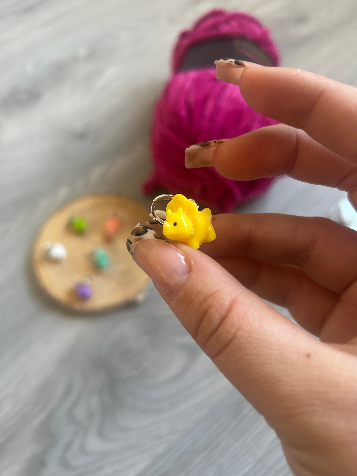 Dinosaurier Maschenmarkierer | häkeln | stricken | zufällige Farbe!