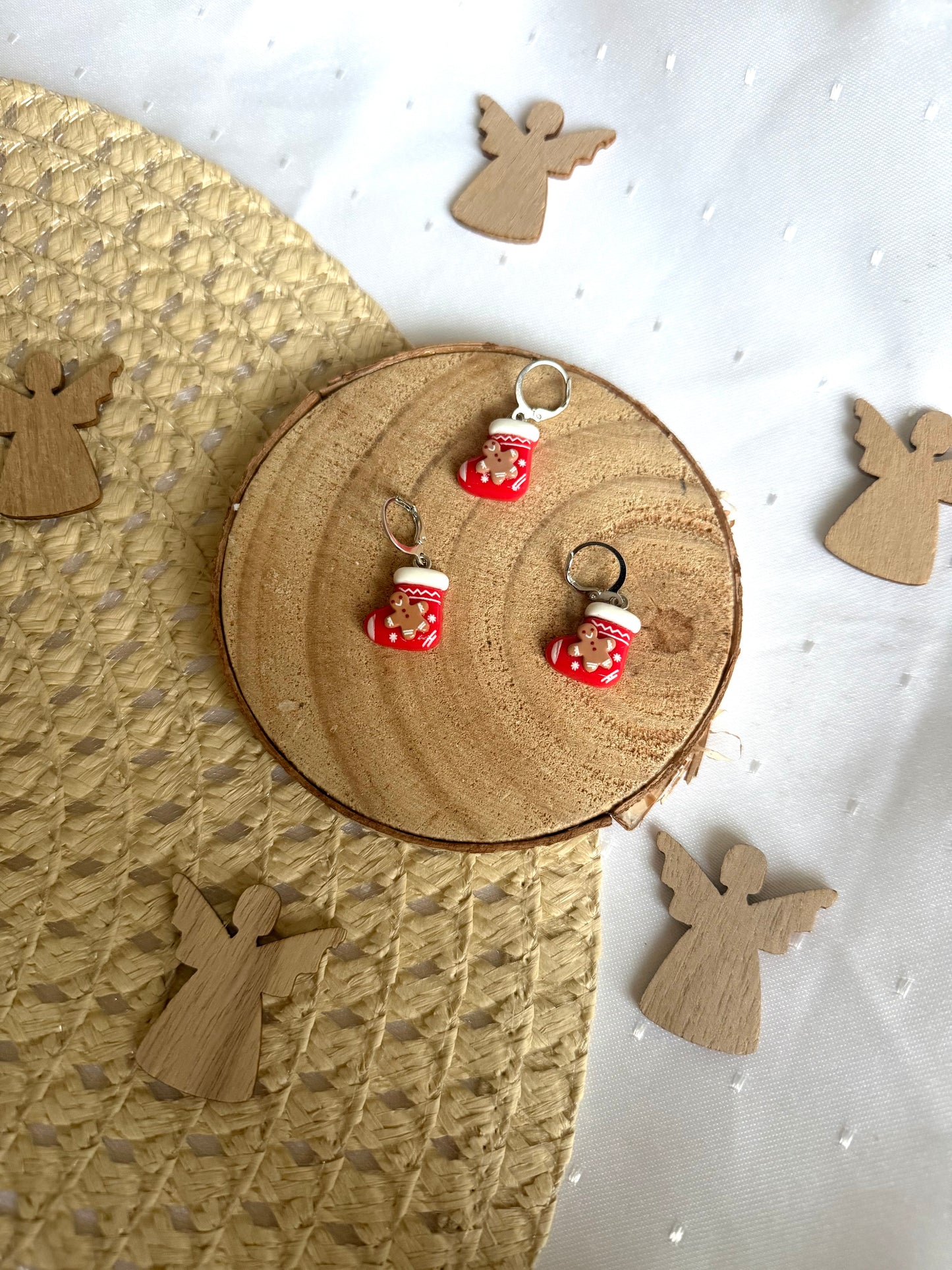 Maschenmarkierer - Weihnachtsstiefel