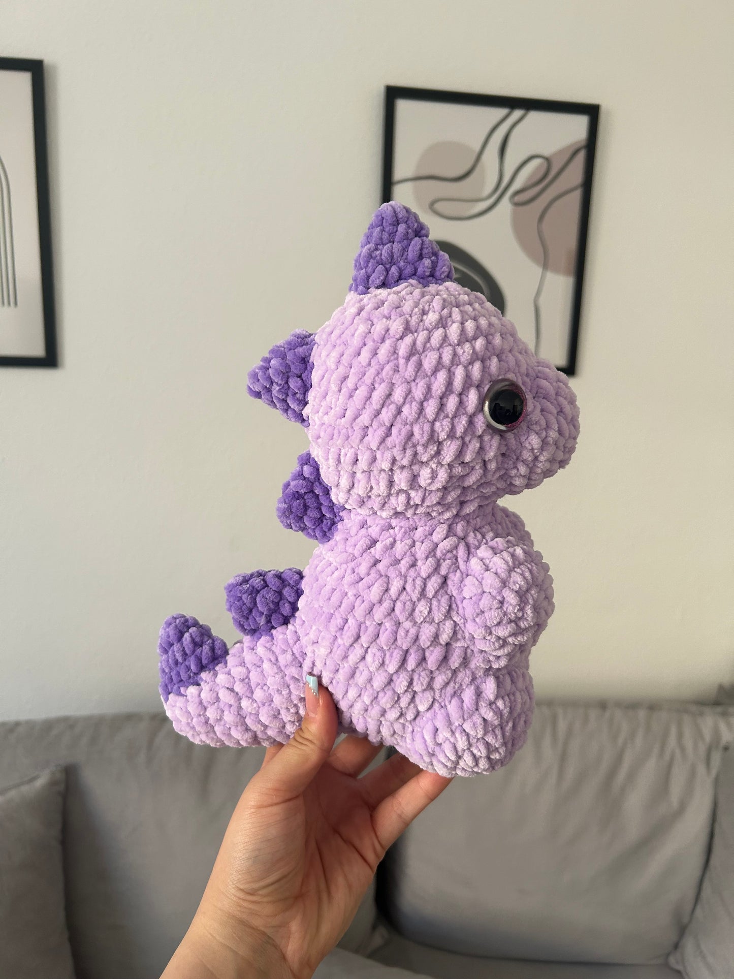Dinosaurier Kuscheltier | in Wunschfarbe