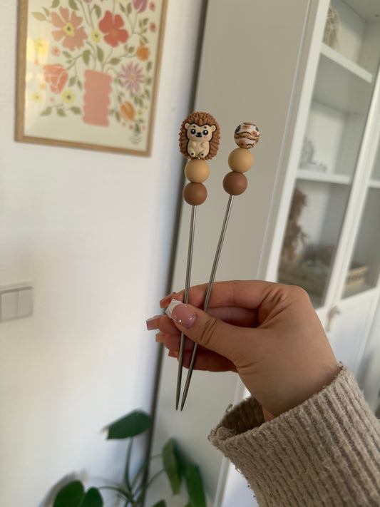 Igel Amigurumi Sticks