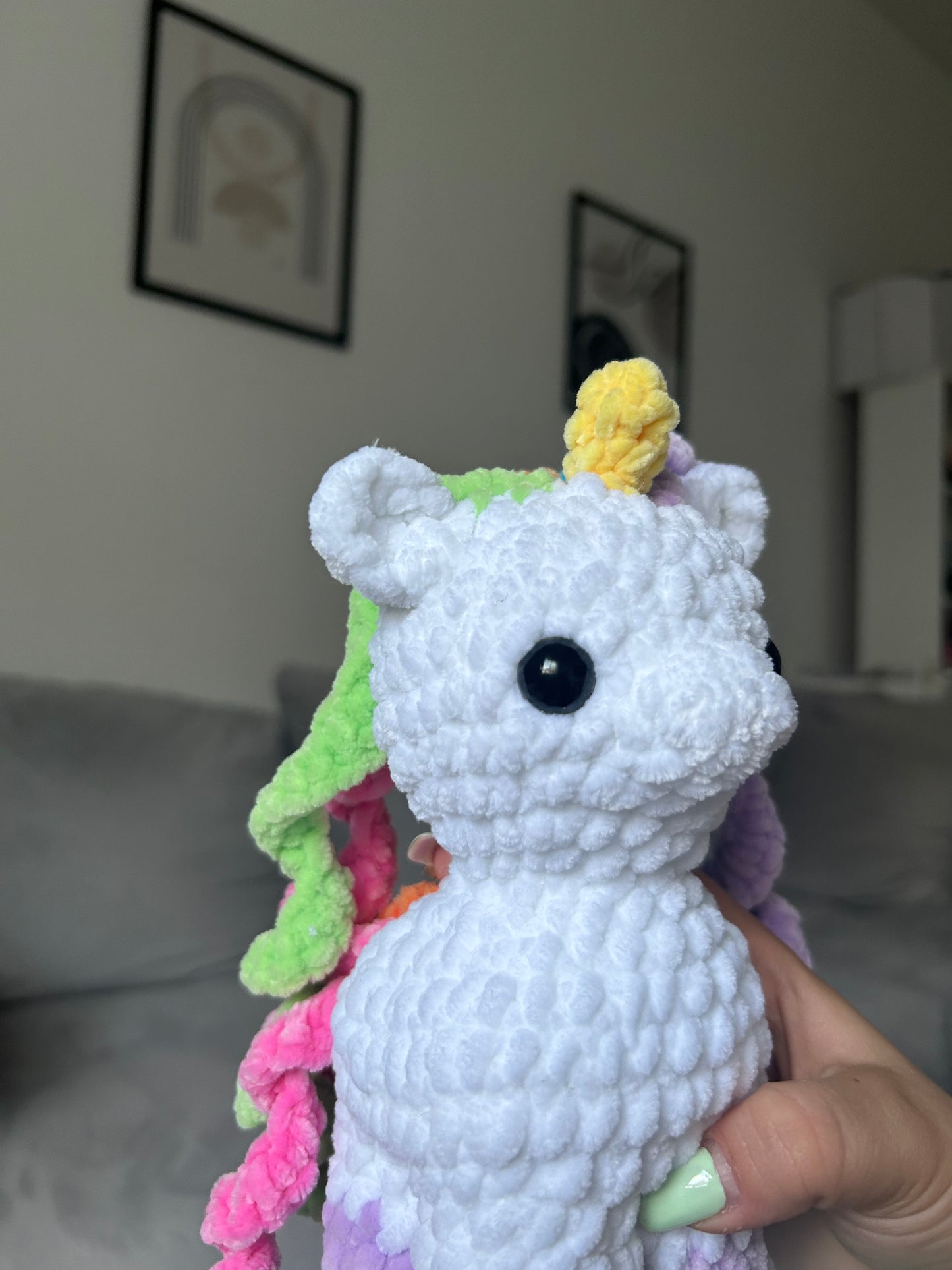 Einhorn Kuscheltier | stehend