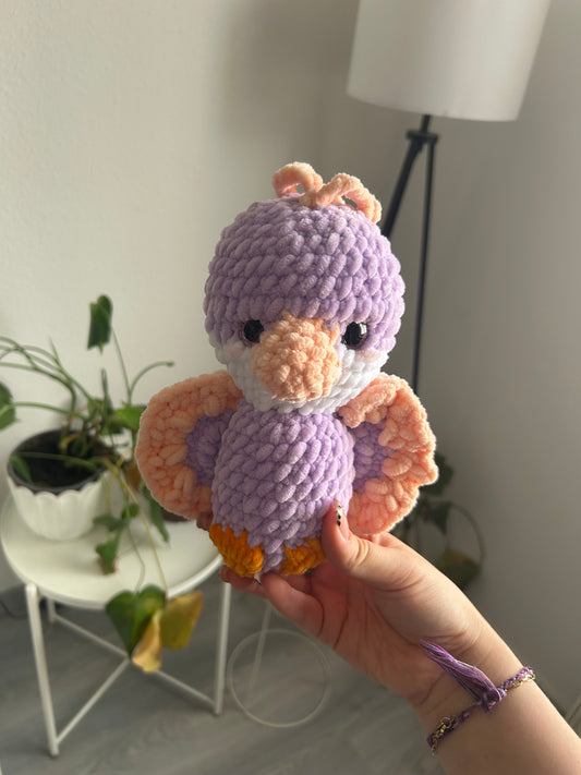 Lila der Vogel