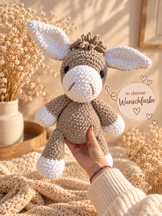 Esel Kuscheltier | in Wunschfarbe