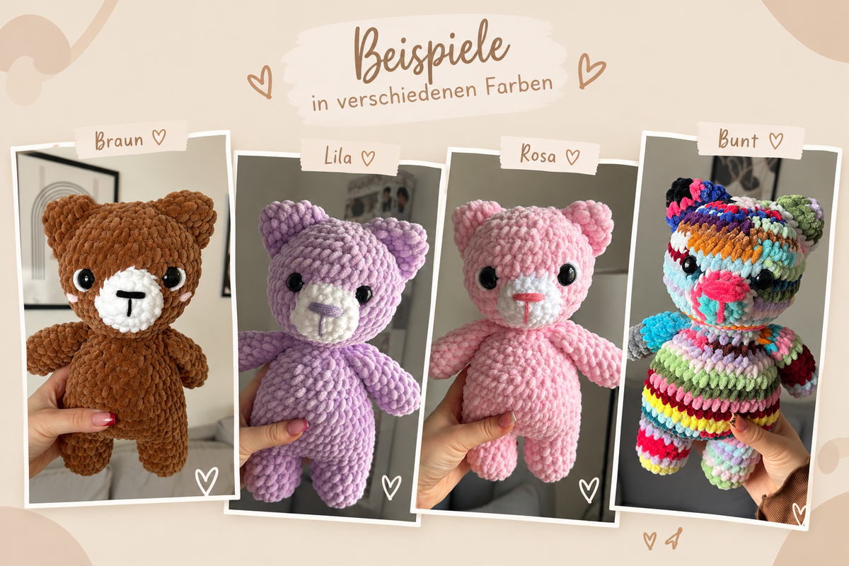 Teddybär Kuscheltier | in Wunschfarbe