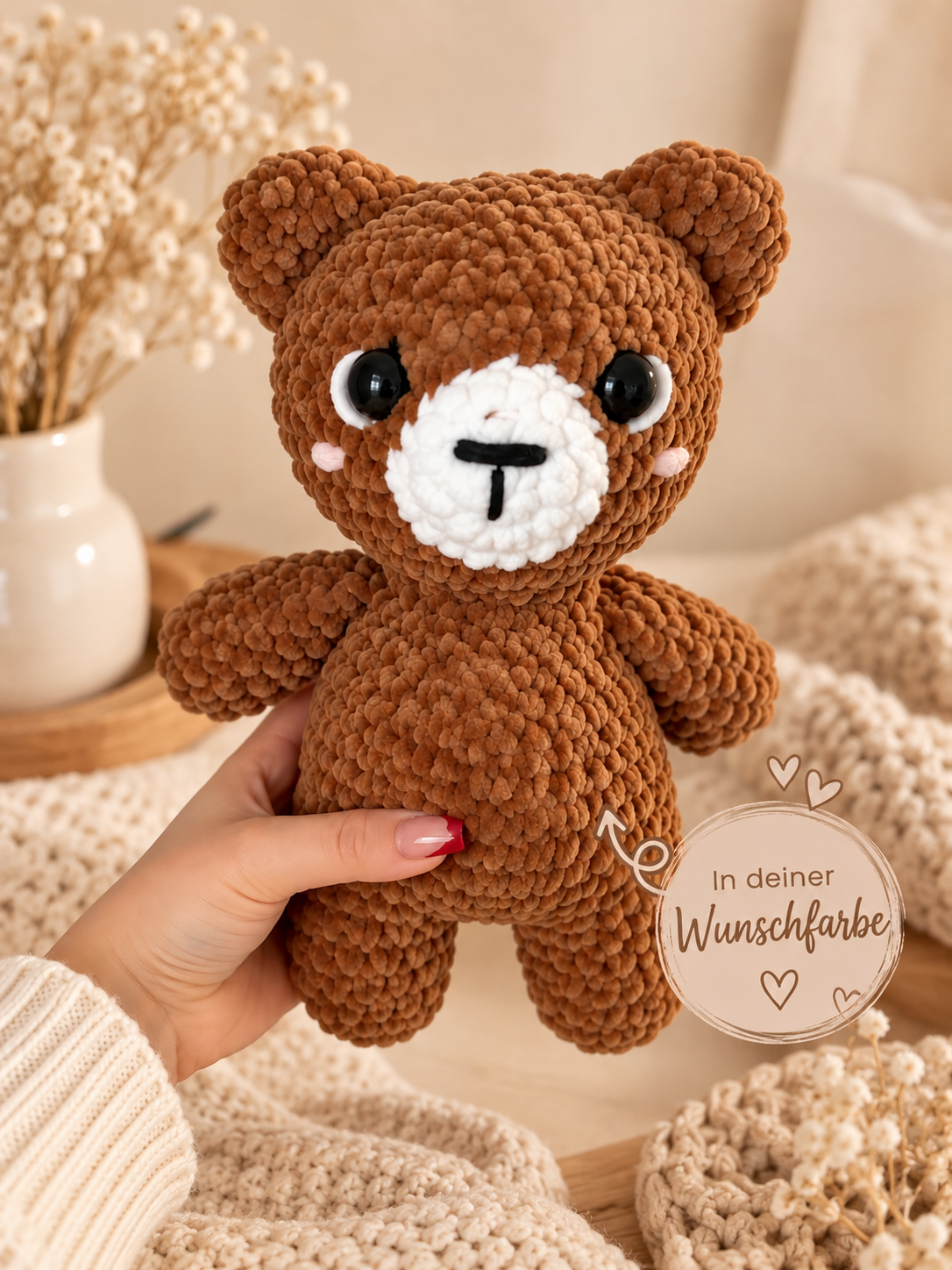 Teddybär Kuscheltier | in Wunschfarbe