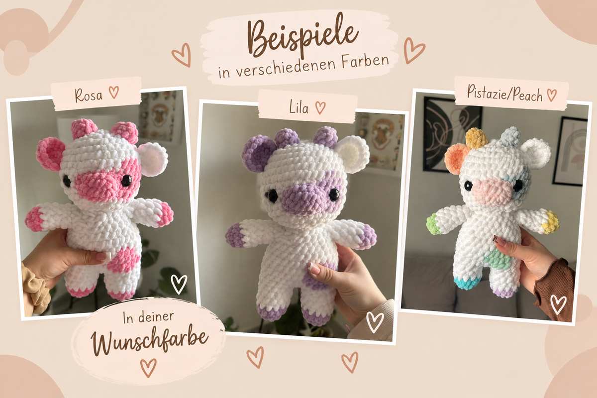 Kuh Kuscheltier | in Wunschfarbe